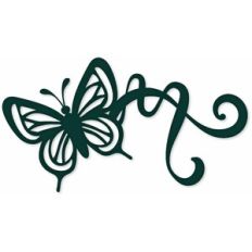 fluttering butterfly flourish