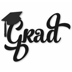 'grad' with cap