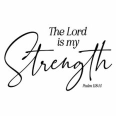 The Lord is my Strength Quote
