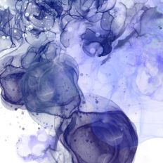 Blue Alcohol Ink Background Pattern