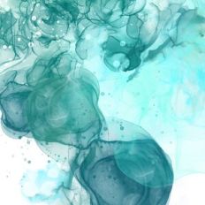 Teal Alcohol Ink Background Pattern