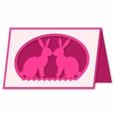 kissing bunnies card