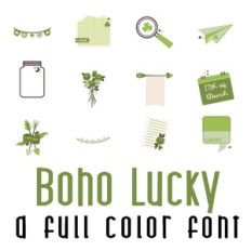 Boho Lucky Full Color Font