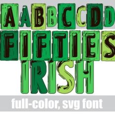 Fifties Irish Color Font