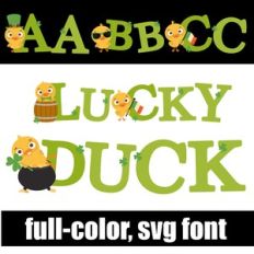 Lucky Duck Color Font