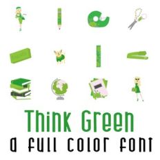 Think Green Full Color Font