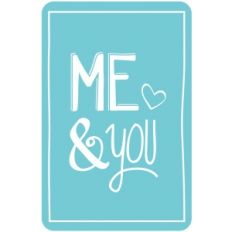 me and you card