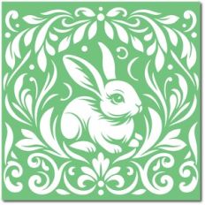 Verdant Bunny Elegance