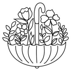 Umbrella With Flowers