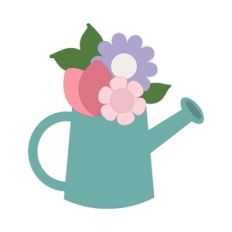 Watering Can Of Flowers