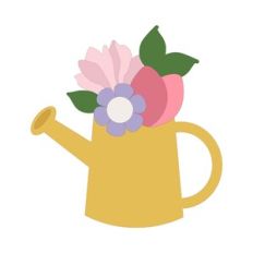 Watering Can Of Flowers
