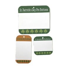 St. Patrick's Day Pin Button Card