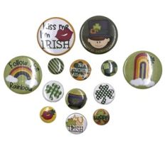 St. Patrick's Day Pin Button Badge Stickers