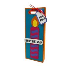 Tall Birthday Shopping Bag with Candle