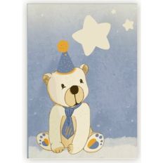 Baby Boy Polar Bear Card Cover
