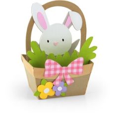 Box Card Easter Basket Bunny