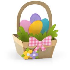 Box Card Easter Basket Eggs
