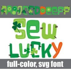 Sew Lucky Color font