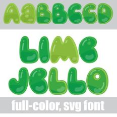 Lime Jello Color Font