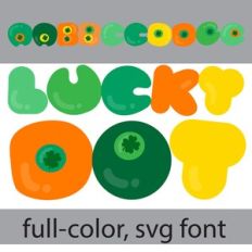 Lucky Dot Color Font