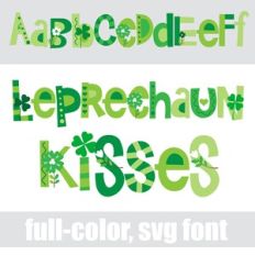 Leprechaun Kisses Color Font