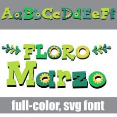 Floro Marzo Color Font
