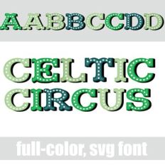 Celtic Circus Color Font