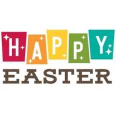 Retro Sign Happy Easter