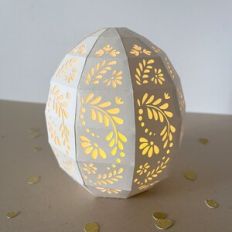 Easter egg lamp