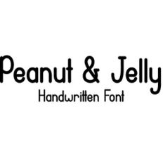 Peanut and Jelly Font