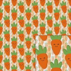 happy carrot pattern