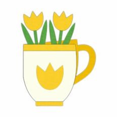 tulip cup card