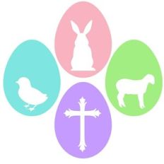 Simple Easter Egg Silhouettes