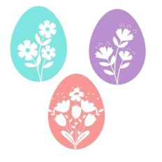 Easter Eggs Floral 1