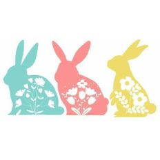 Floral Print Bunnies