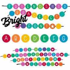Friendship Bracelet Era Bright Font