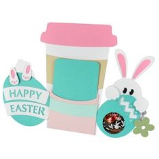 Happy Easter Coffee and Candy 3D Pocket Card