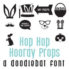 Hop Hop Hooray Props Doodlebat FOnt