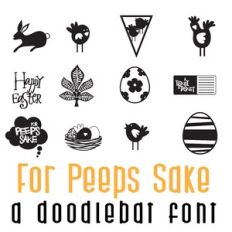 For Peeps Sake Doodlebat Font