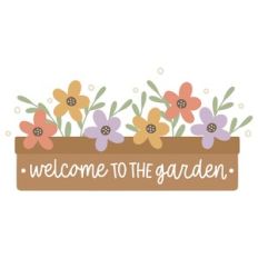 Welcome to the Garden Planter with Flowers