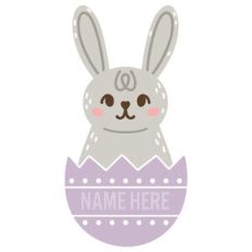 Easter Bunny Name Frame