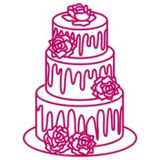 Celebration Cake with Flowers