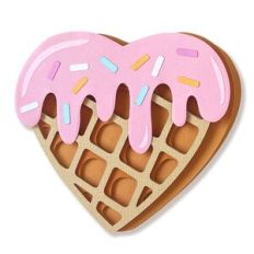 layered heart waffle folded card