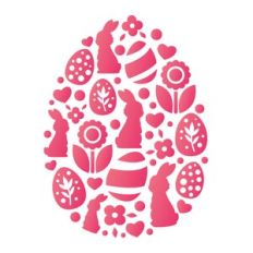 easter egg shaped design