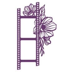 film photo frame with flowers