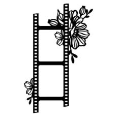 film photo frame with flowers