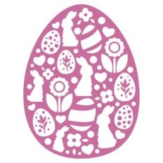 easter egg with pattern