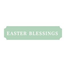 Easter Blessings Label
