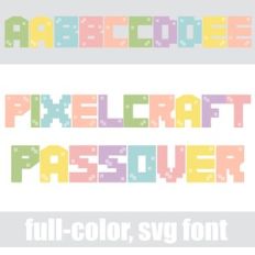 Pixelcraft Passover Color Font