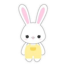 Bunny in yellow overalls
